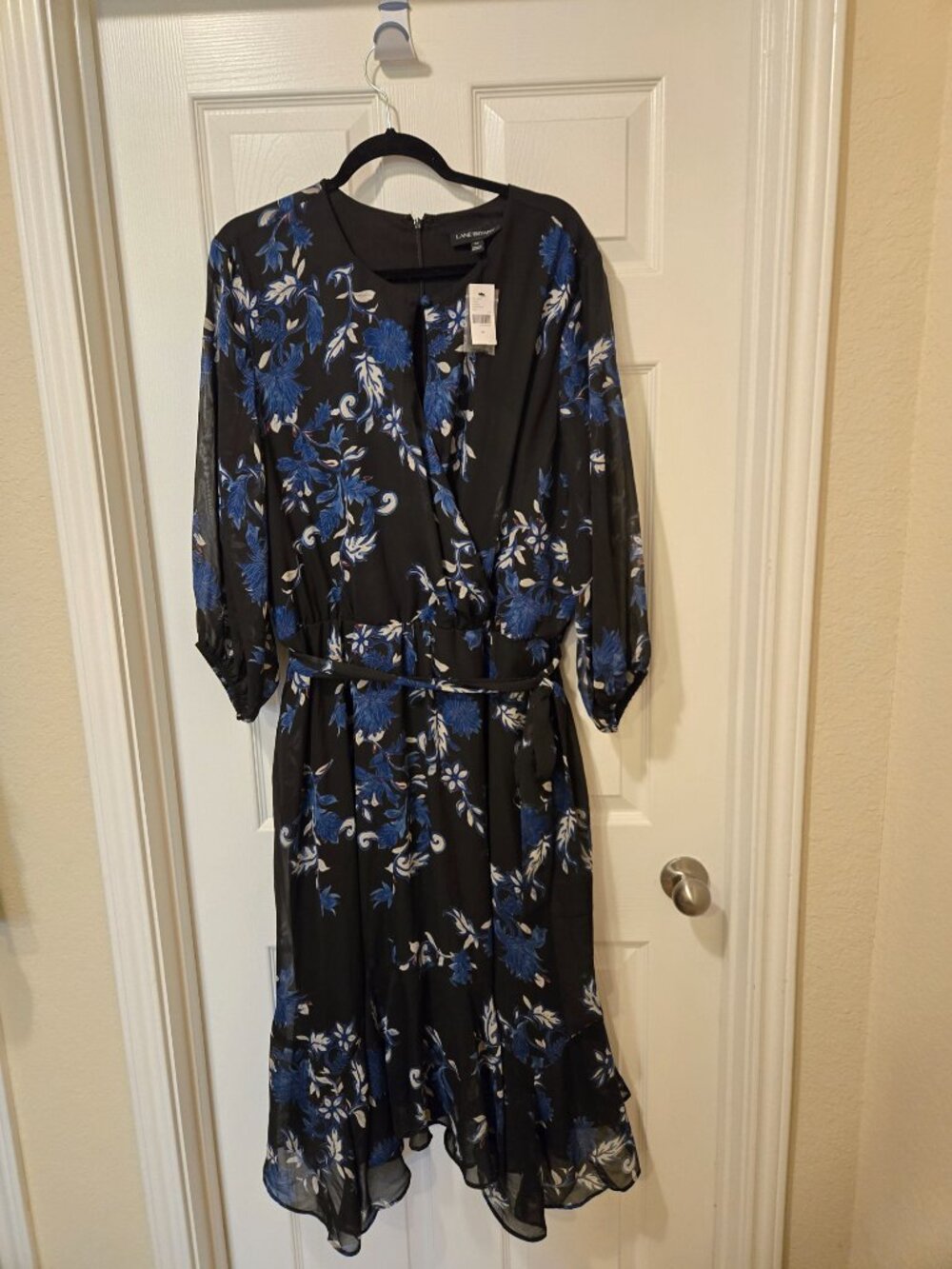 Lane Bryant black and blue dress size 22 new with tags - Picture 9 of 15